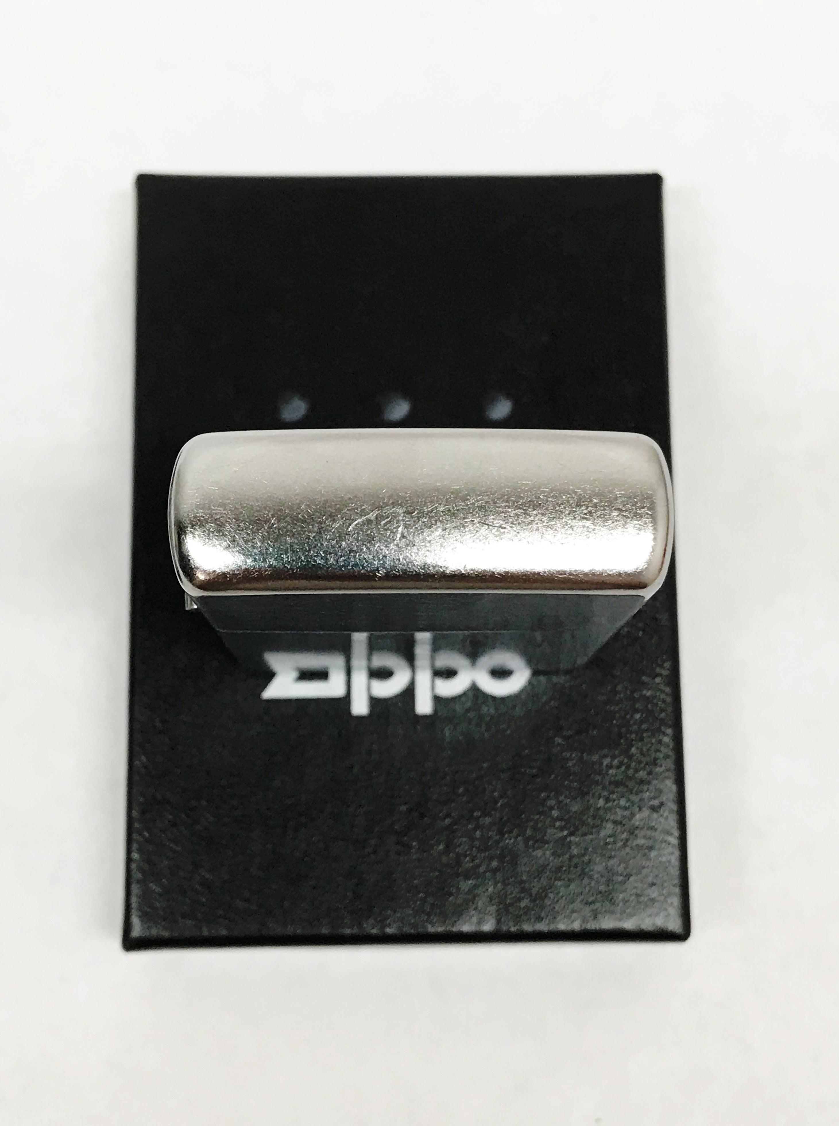 New 2008 Marlboro Guitar & Pick Street Chrome Zippo Lighter