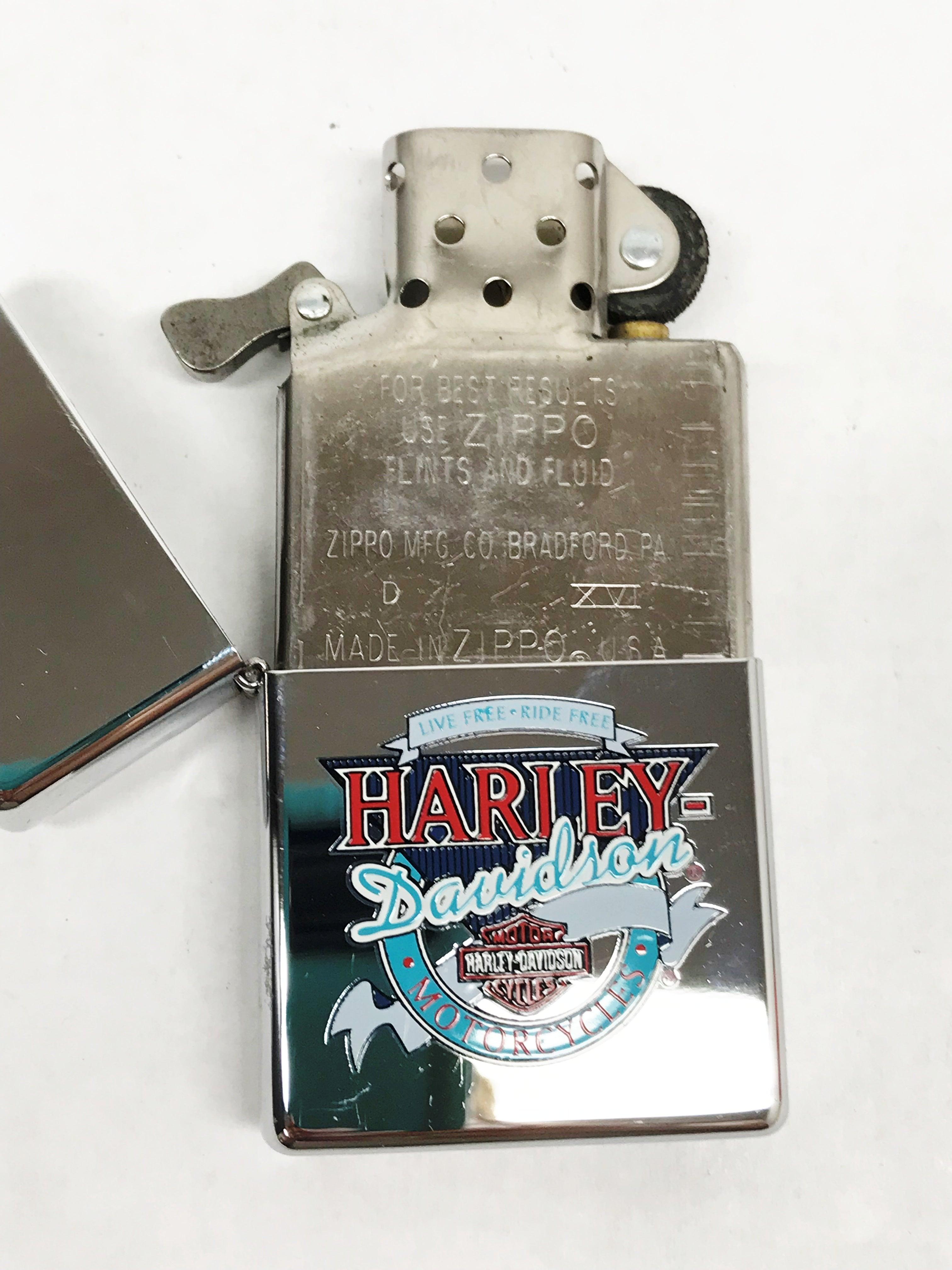 XVI 2000 Live Free Ride Free Harley Davidson Motorcycles Zippo