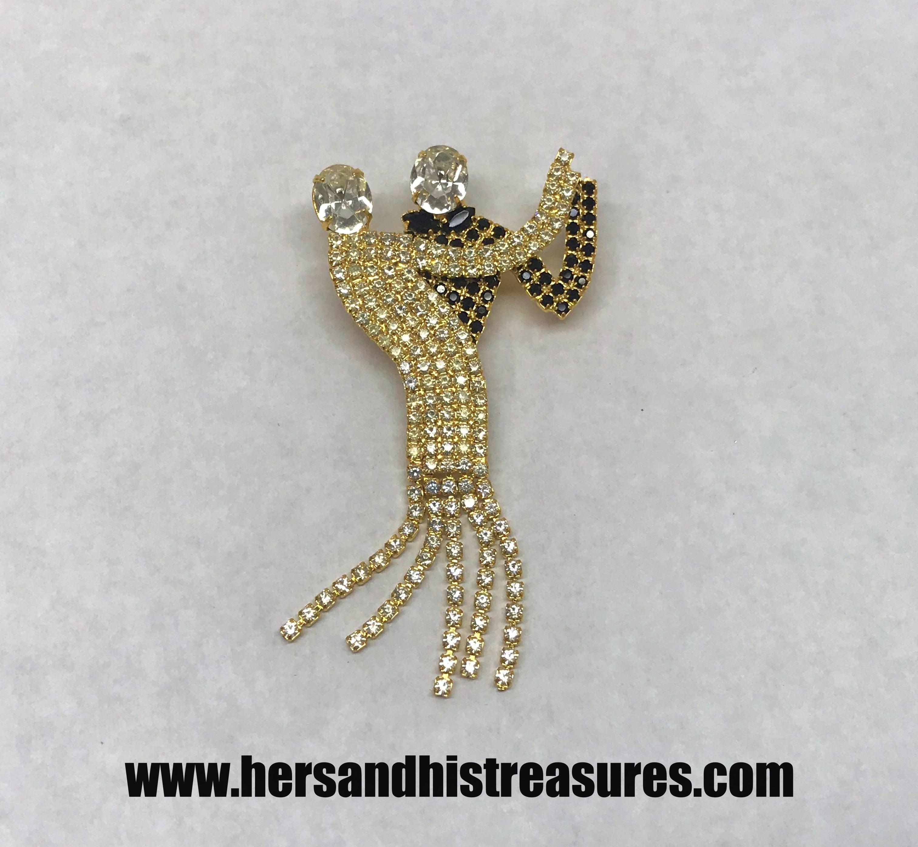 Dancing hot sale couple brooch