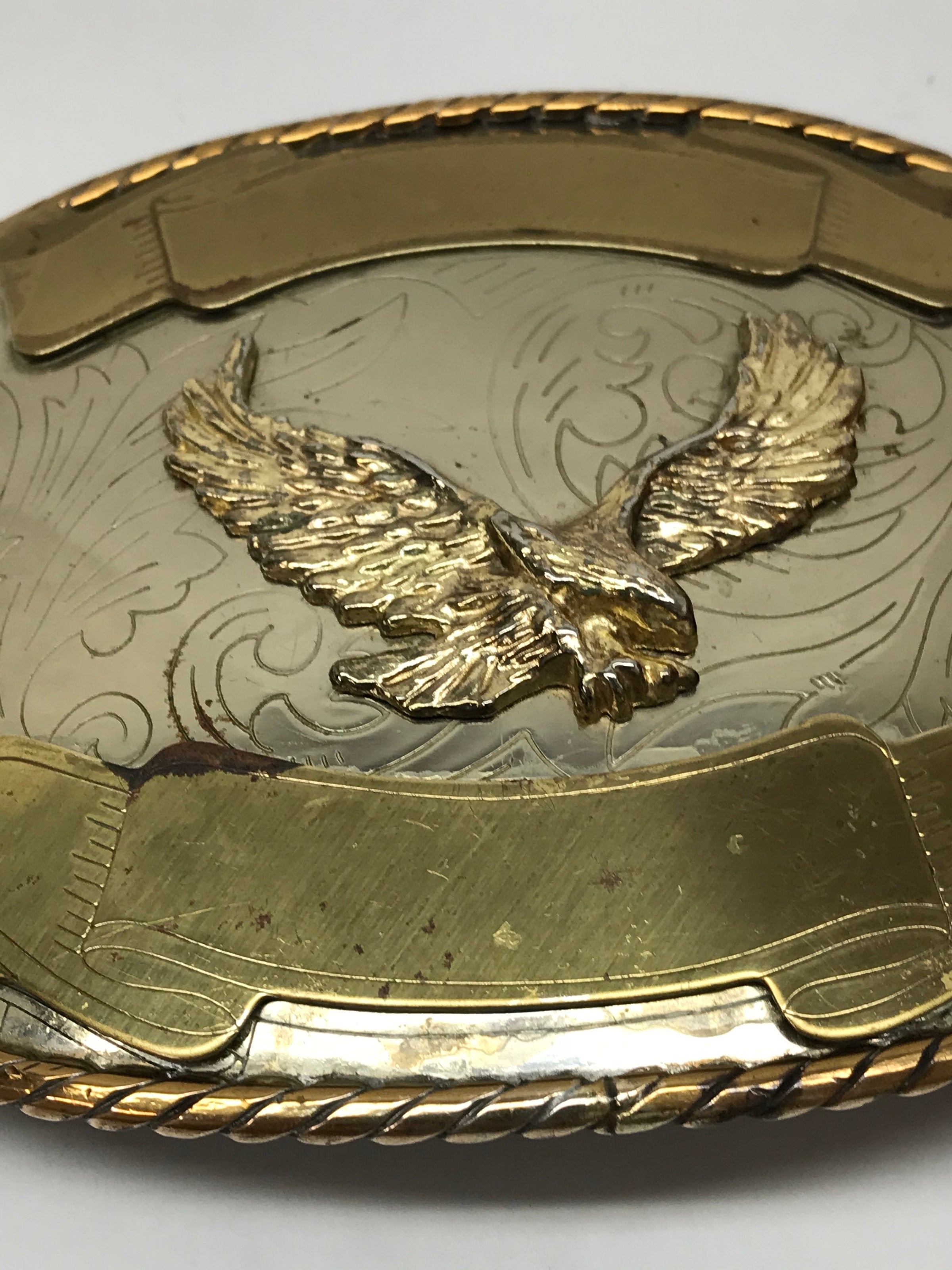 1988 Large Oval German Silver Eagle Belt Buckle – Hers and His