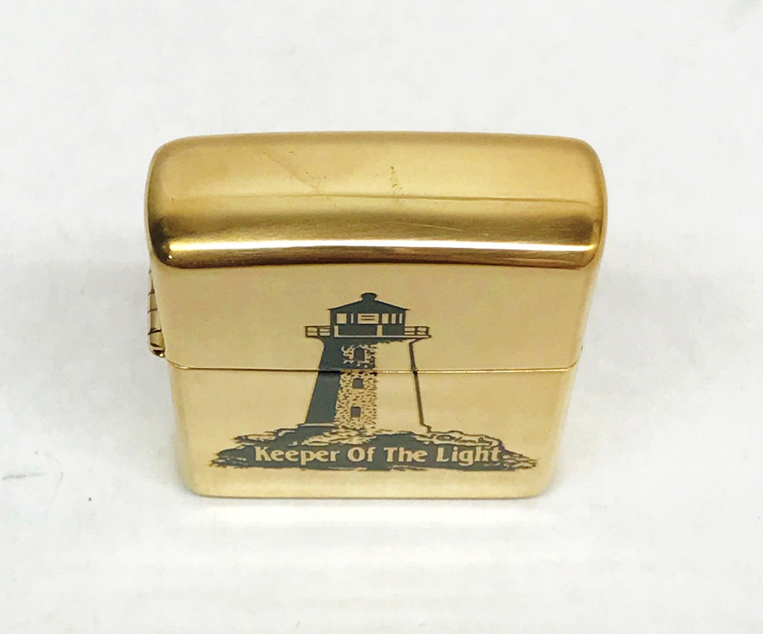 New RARE XV 1999 Keeper of the Light Lighthouse Brass Zippo