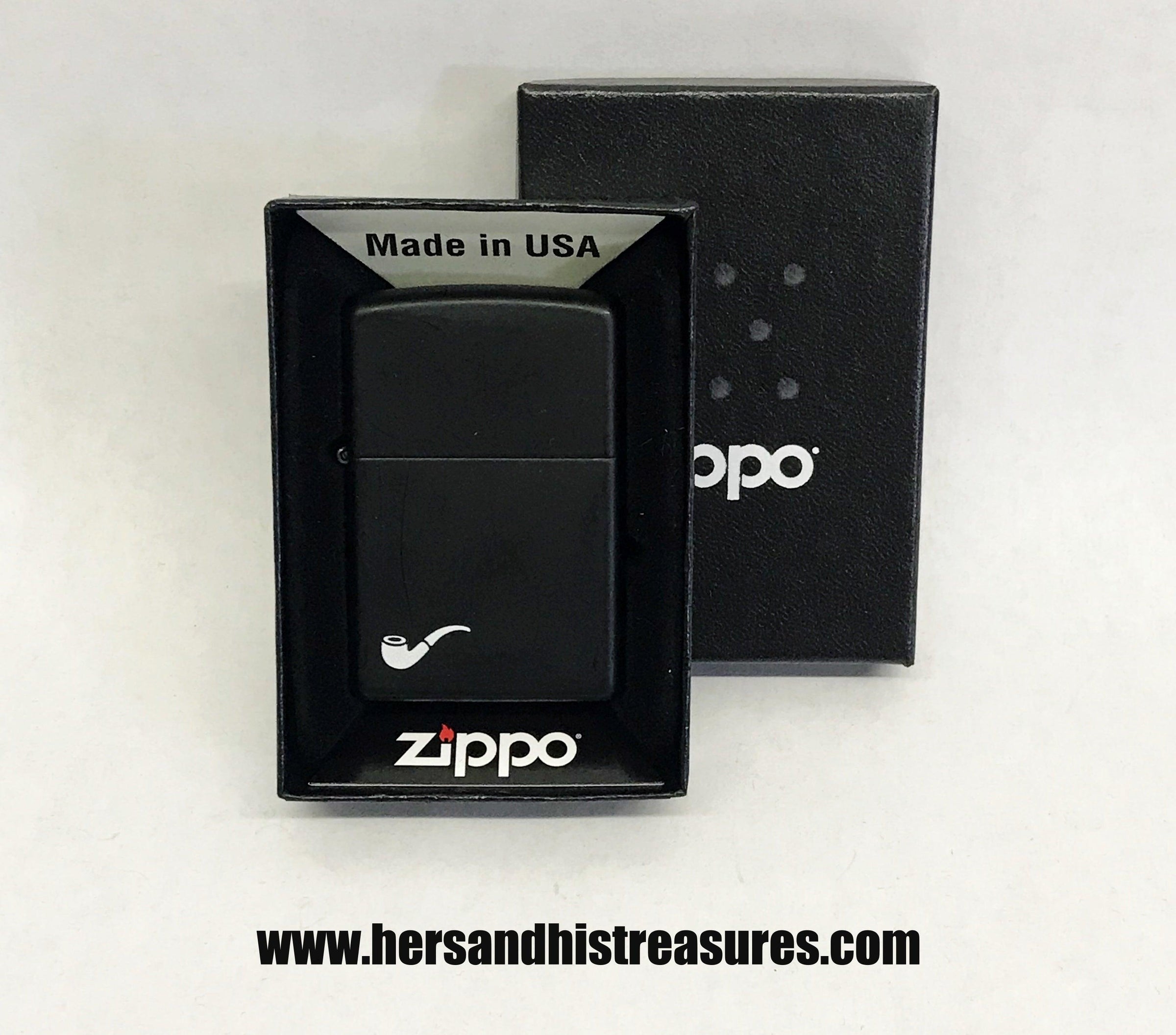 Zippo 218PL Black Matte Pipe Lighter