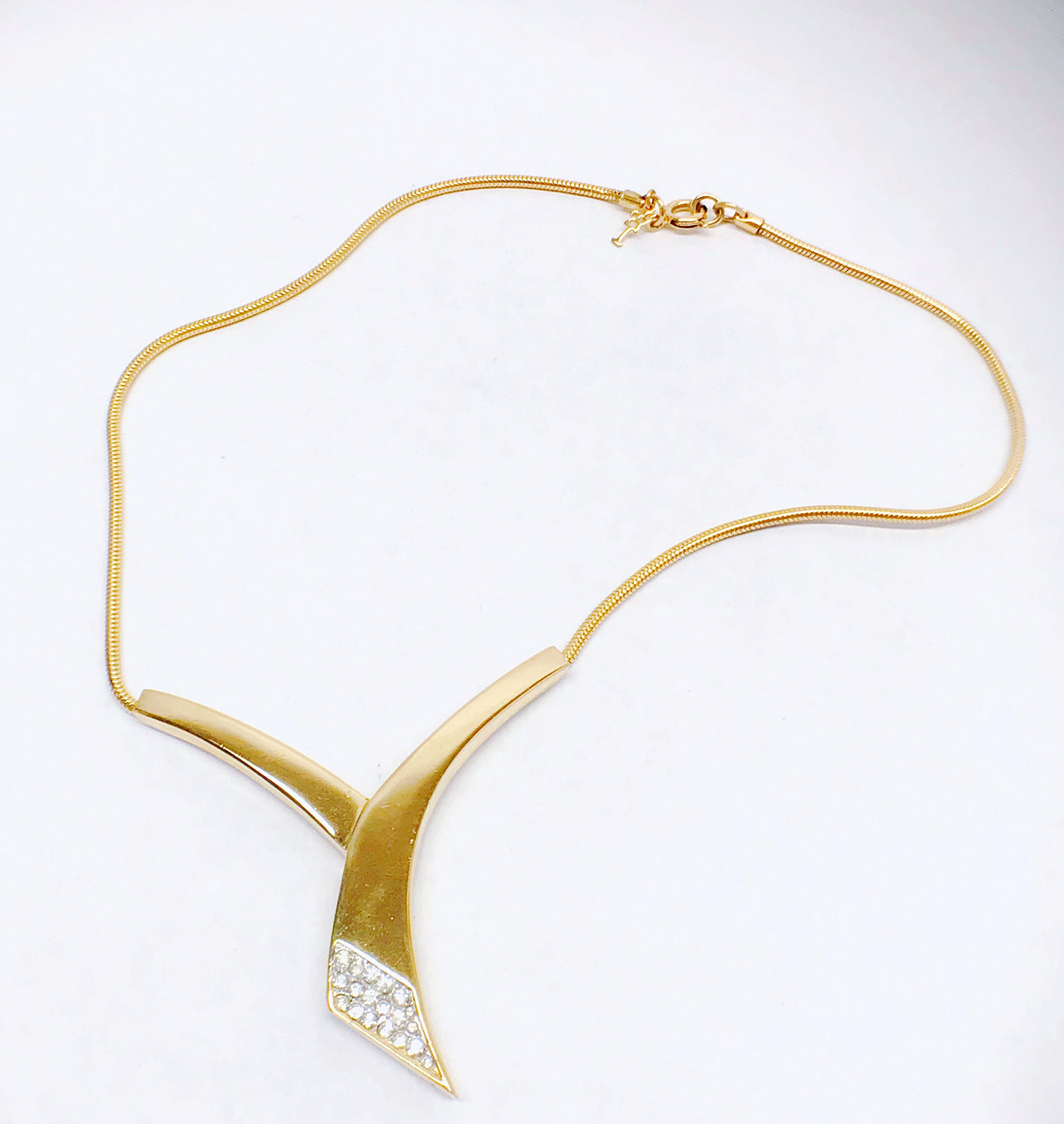 Sold Trifari Gold Tone Necklace