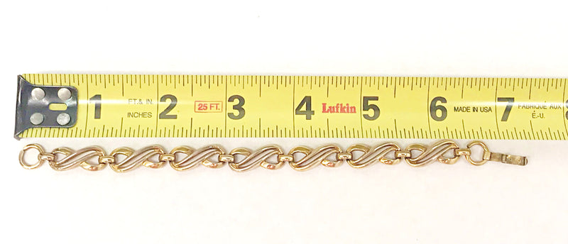 1930-1955 Trifari Patent Pending Gold Tone Infinity Bracelet – Hers and ...