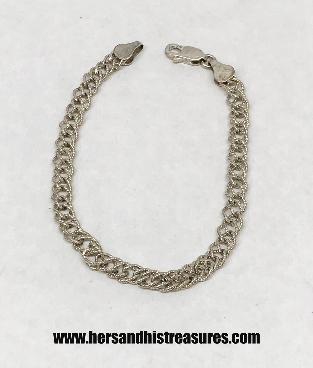 Milor Italy Interwoven Link .925 Sterling Silver Bracelet - Hers and His Treasures